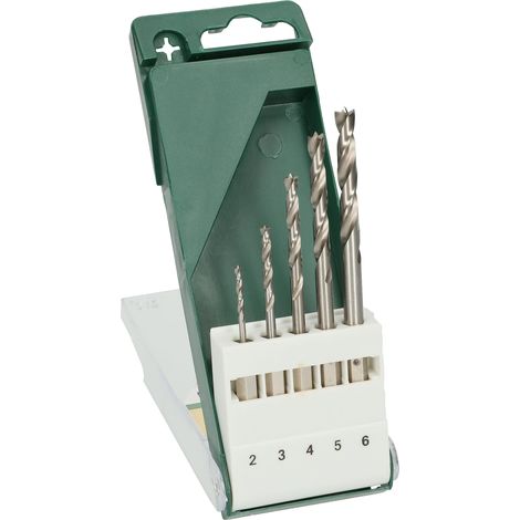 Bosch 2609255326 Set 5 Punte Legno, 2-3-4-5-6 mm, Codolo Esagonale