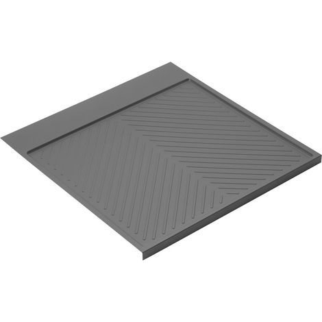 Emuca Schutz für Böden von Küchenmöbeln Modell Sink, M60, 567x580mm, Brettstärke 16mm, schneidbar, Kunststoff, Anthrazitgrau