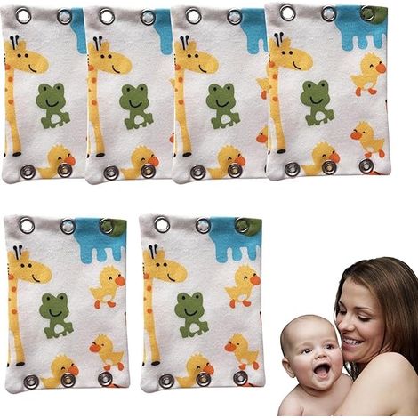 Rallonge de barboteuse, couche-combinaison bébé, lot de 6 rallonges imperméables et absorbantes pour body enfant, rallonge