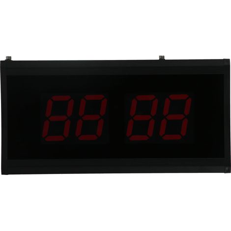 Horloge murale numérique avec calendrier, grand écran, horloge électrique de bureau pour la maison ou le bureau, prise 100-220 V. (1/5)