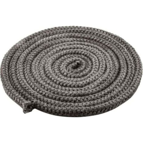 Joint De Cheminée - Cordon Fibre De Verre 10 mm x 4 m - Résistant Jusqu'à 550 ℃ - Noir (1/4)