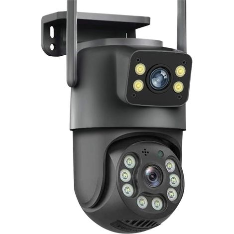 Caméra extérieure Wi-FI 3MP, Zoom x4, Trois objectifs, Double écran, vidéosurveillance 3MP, Suivi Automatique, sécurité, Protection(3MP with 32G) (1/5)