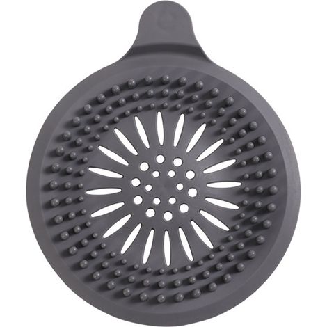 Couvercle de siphon de sol en silicone anti-obstruction pour lavabo, filtre anti-cheveux pour siphon de salle de bain, filtre d'égout (1/5)