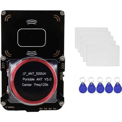 Proxmark3 RFID Lecteur de cartes IC/ID Écrivain de clés RFID Duplicateur NFC 5.0 Copieur de puces — Programmer+5XUID (1/5)