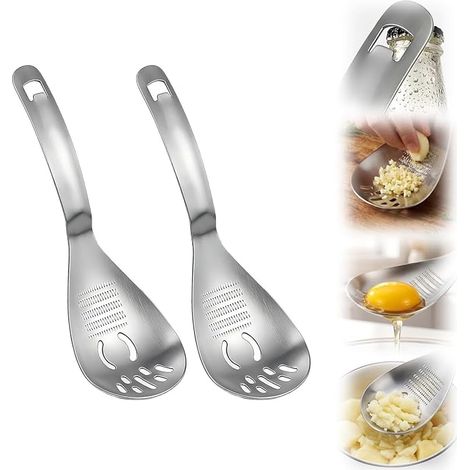 Cucchiaio da cucina multifunzionale in acciaio inox, 2 pezzi (1/5)
