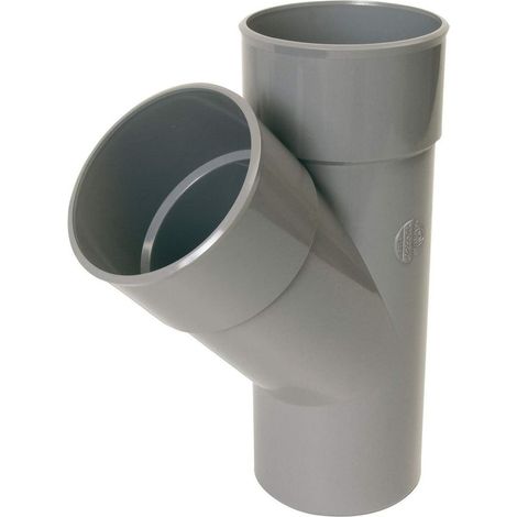 culotte pvc - mâle / femelle - 45 degrés - diamètre 40 mm - nicoll ubh14