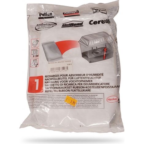 HENKEL - Recharge pour absorbeur d'humidité - 1kg - Efficacité 2-3 mois - Multi-marques - Voir photos (1/4)