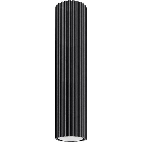 Lampada da soffitto Karbon nero 6.5x30x6.5cm Sollux