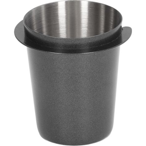 58mm Dosing Cup Stainless Steel Compatibility Polishing Coffee Dosing Cup Powder Feeder for Coffee Black (1/5)