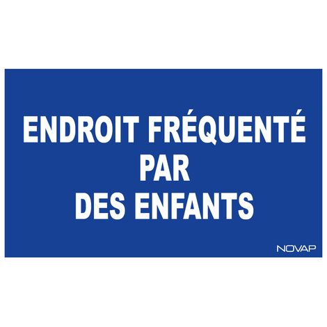 Panneau Endroit frequenté par des enfants - Rigide 330x200mm - 4160290