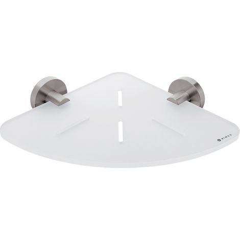 Étagère D'angle Plexiglass, Avec Fixation Inox Brossé, Unix Nimco (1/3)