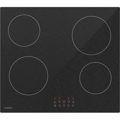 Oceanic Table de cuisson vitrocéramique noire 59 cm (1/5)