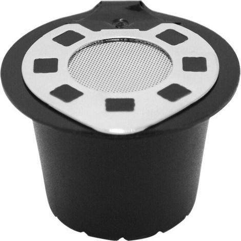 3PCS Capsule de café, Filtre de Capsule de café Rechargeable en Acier Inoxydable Réutilisable Facile à Nettoyer avec une Brosse à Cuillère pour Machine (1/4)
