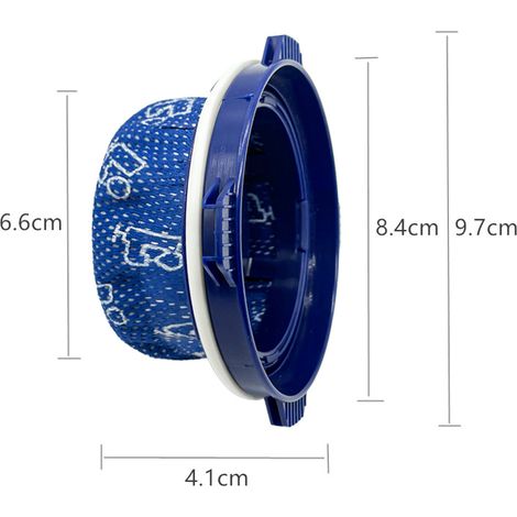 Accessoires compatibles avec l'aspirateur Samsung Jet 60/70/75/90 : filtres, cartouches, coton filtrant, filtres d'angle (4 pièces) (1/3)