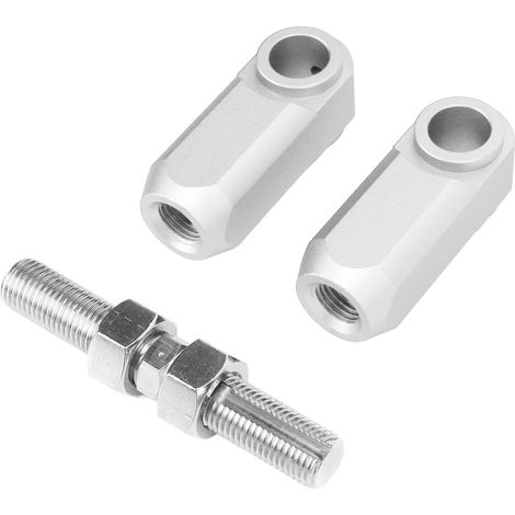 3-teiliger Tieferlegungssatz für Quads hinten, aus Aluminiumlegierung, kompatibel mit Raptor YFM350, YFM660R und YFM700, silberfarben. (1/5)