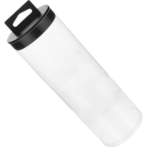 Bouteille porte-balles de tennis en PVC transparent, idéale pour ranger les balles de badminton et les activités de plein air. Dimensions : 24 x 8 cm. Lot de 5. (1/5)