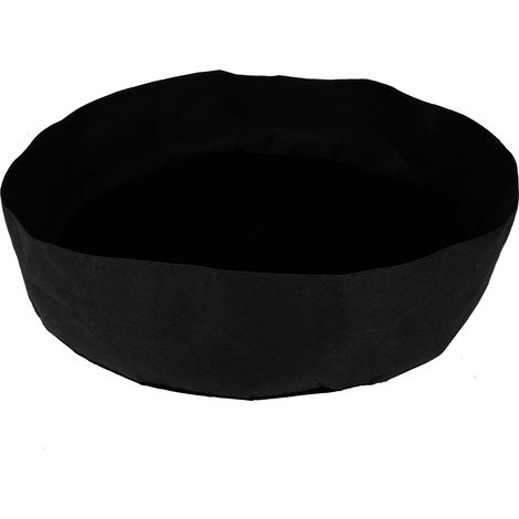 Sac de culture rond surélevé en feutre pour herbes, fleurs et légumes, 127x30 cm, noir (1/5)