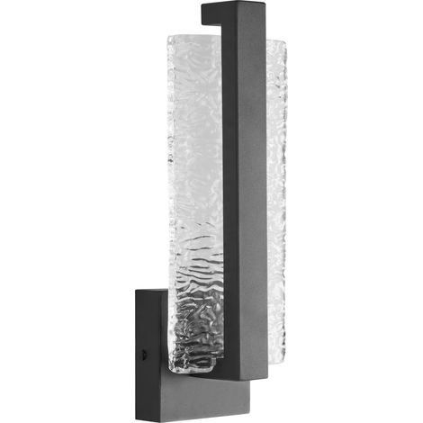 Lámpara LED de pared para exterior de metal estilo tradicional puerta principal porche negro Yantra (1/5)