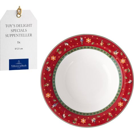 assiette creuse pour soupes, salades et pâtes, assiette creuse à pâtes, porcelaine, 23cm Ø, résistant au lave-vaisselle et au four à micro-ondes (1/5)