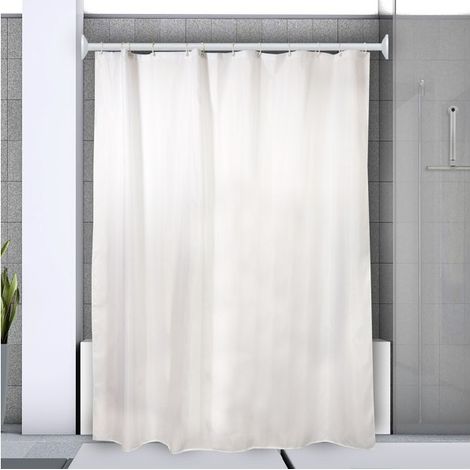 Barra para cortina de ducha de esquina para fijar en Alu MAGIC 80x80cm Blanco Spirella