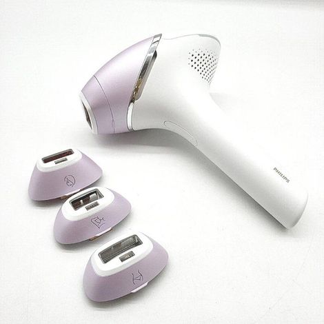 Haarentferner mit intensiven Lichtimpulsen - PHILIPS - Lumea IPL 8000 - SenseIQ Technologie - SmartSkin Sensor - 4 ergonomische Aufsätze
