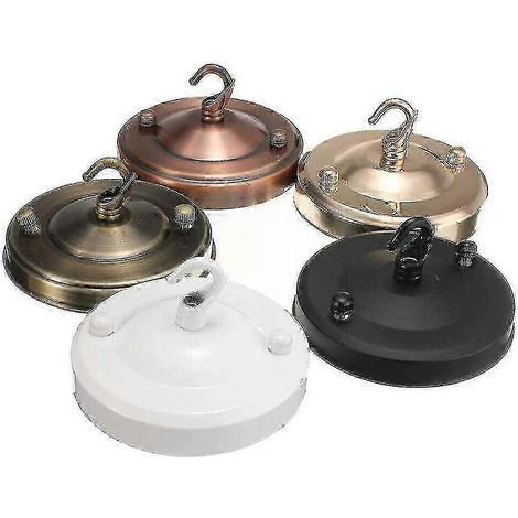Support de rosace de plafond vintage, plaque de fixation pour lustre, lampe, luminaire de plafond (2 pièces) (1/5)