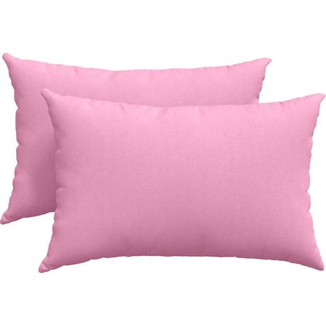 Maison Exclusive - Cuscini da Divano 2 pcs Rosa 60 x 40 cm Tessuto