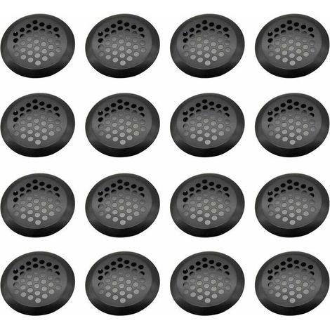 SABIR Grille Ventilation Inox Ronde, 16 Pièces Maille Trou D'aération, Acier Inoxydable Grille D'aération Trou, Grille D'évacuation Ventilation, pour Armoire Cuisine, Meubles, Armoire à Chaussures(3 (1/4)
