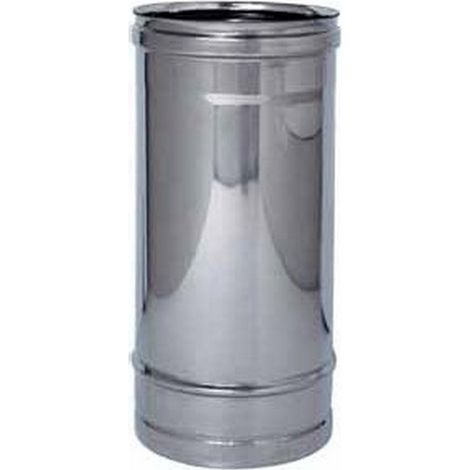 Tubo Acciaio Inox Aisi 304 Monoparete Spessore - mm.0,5 - Lunghezza: mm 500 - Diametro: Ø mm 140 (1/2)