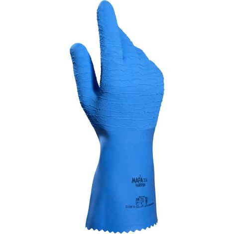 Gants de manutention Mapa HARPON 326 taille 10, Industrie agroalimentaire, 1 Paire, Bleu ( Prix pour Paquet de 5 Paires )