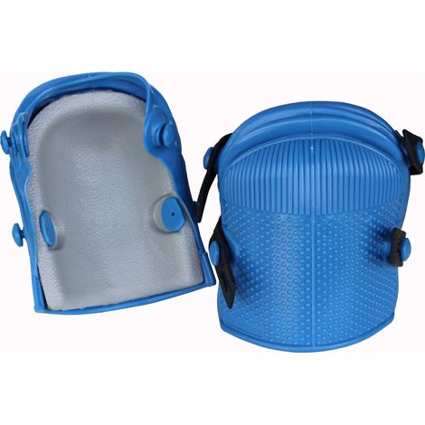 GHELFI 803 COPPIA DI GINOCCHIERE BLU PER MASSETTISTI CON SOFFIETTO E INSERTO IN POLIURETANO (1/2)