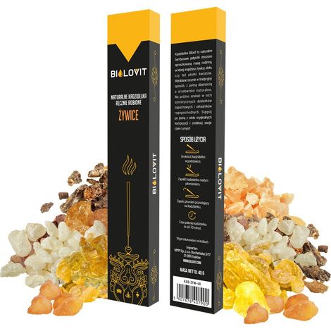 Bastoncini di incenso profumati naturali in resina - 40 g (1/4)