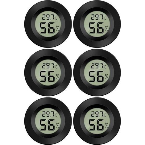 Mini Thermomètre Hygromètre Digital LCD -5070℃ 10%99% RH pour Humidors Incubateurs Reptiles (1/4)