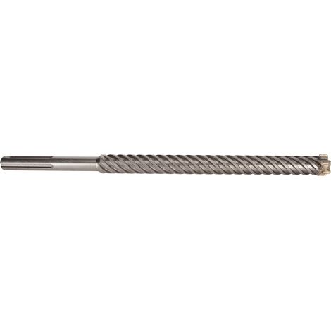 Foret à percussion en carbure cémenté 6 goujures 28 x 400 mm pour briques, pierres et béton (1/5)