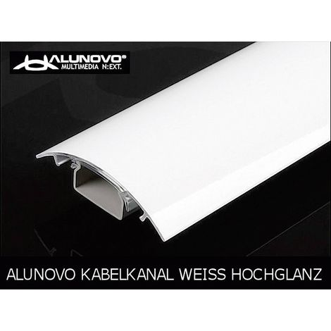 Protecteur de câble (L x l x H) 700 x 80 x 20 mm blanc (brillant) Contenu: 1 pc(s) (1/5)