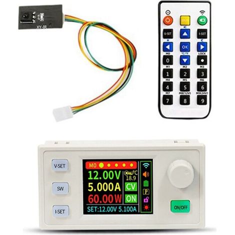 SK60S+IR Einstellbares geregeltes Gleichstromnetzteil-Kit, Konstantspannung, Konstantstrom, 5A 60W Abwärtsmodul
