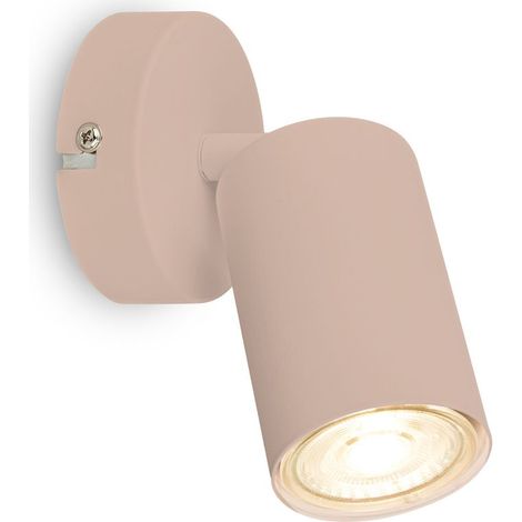 Briloner Wandleuchte Schwenkbar 8x8,5 cm GU10 Fassung max. 9W Beige - Wandlampe Schlafzimmer Flur Wohnzimmer (1/5)