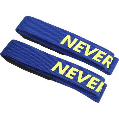 Accessoires de musculation adaptés à l'haltérophilie, la force athlétique, le culturisme, la musculation en salle, le renforcement musculaire, le soulevé de terre et autres activités physiques. Bleu. (1/5)