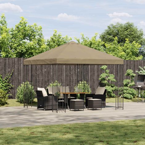 Teenpull – Pavillon 3 x 3 m Beige Polyester und Stahl 190 gsm (1/5)