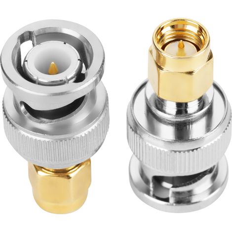 2 Stück BNC-Stecker auf SMA-Stecker Adapter Testkonverter (1/5)