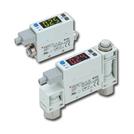 Débitmètre SMC PFM7 pour Air sec, gaz, 1 l/min à 50 l/min ( Prix pour 1 )