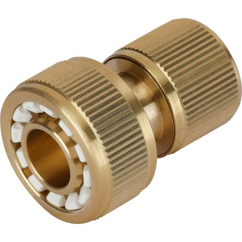 Raccord rapide en laiton avec alliage pour tuyau d'arrosage, connecteur 3/4" Vorstahl (1/3)