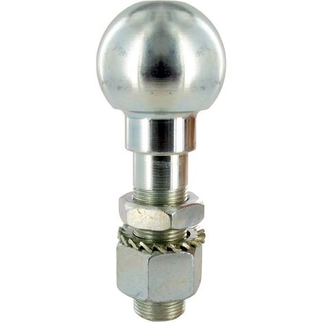 Boule d'attelage universelle 125 mm – Diamètre 50 mm – Longueur 125 mm – Pour remorques et véhicules utilitaires
