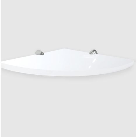 ALEDA STONE Quick Shelf mensola angolare in marmo naturale cotone mat cm 22,9 con 2 reggimensola codice prod: CTOASQMA15 (1/2)