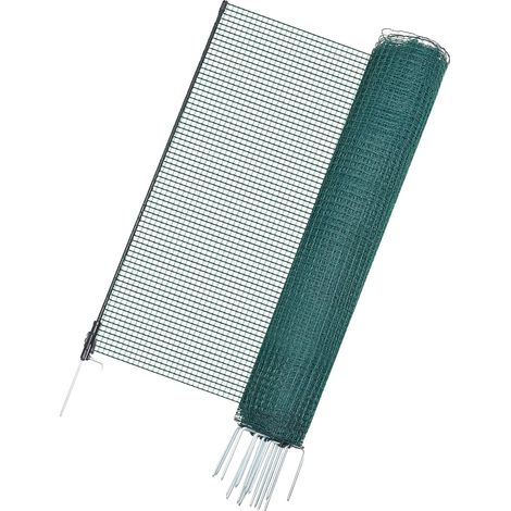 Clôture de Limite, Clôture Mobile pour Chiens, Clôture de Jardin et de Poules, vert armée (1/2)