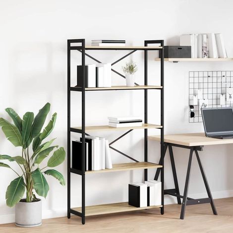 Bücherregal Sonoma-Eiche 80 x 30 x 155 cm Holzwerkstoff (1/5)
