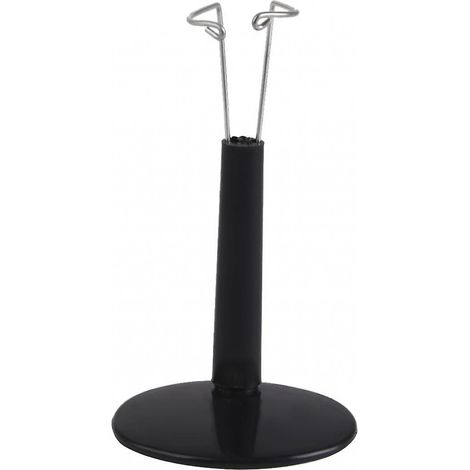 Puppen- und Bärenständer (8-9 cm, 5 x 4 cm), verstellbarer Kunststofffuß, schwarz (1/5)