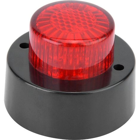 Feu de gabarit latéral rond miniature 24 V pour remorque et camion (rouge) (1/5)