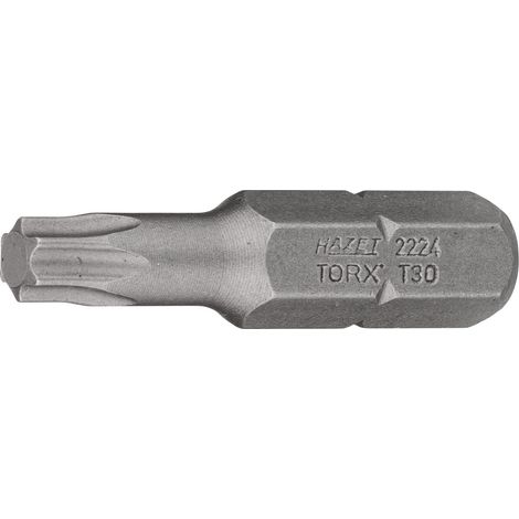 Hazet 2224-T30 Bit, Attacco Esagonale, Massiccio, 8 mm 5/16 di Pollice