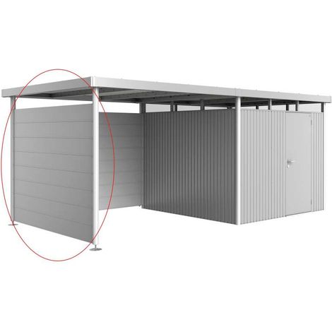 Parete laterale per tetto laterale casetta HighLine H4 argento metallizzato